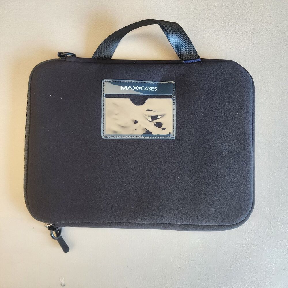 MAXCases 11" Work-In-Slim Laptop Notebook Case Sleeve Padded Handle Black NEW